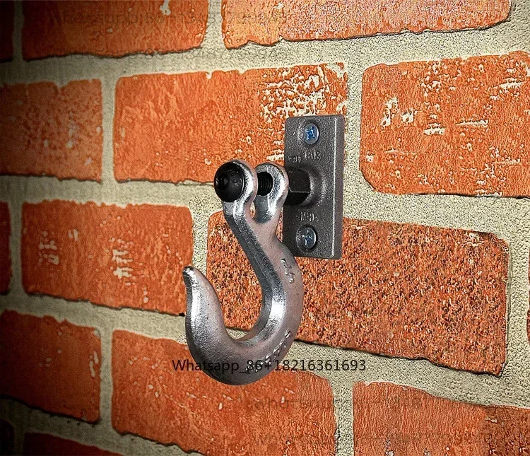 American industrial retro hook creative rough cast iron  coat hook coffee shop bar coat hook