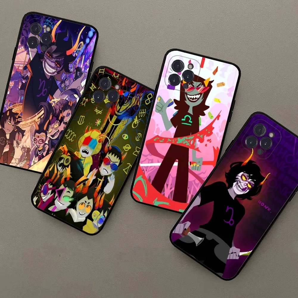 H-Homestuck T-Trolls Phone Case For IPhone 16 15 14 11 12 13 Mini Pro XS Max Cover 6 7 8 Plus X Funda Shell