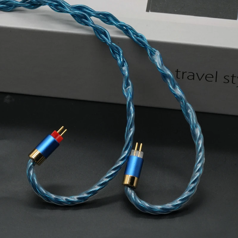 XINHS S90 MoChou 8-Core Graphene Shield Upgrade-Kabel Furukawa OCC 0,78 mm 2Pin MMCX IE900 IEM Kopfhörer-Audiokabel – Detail 7