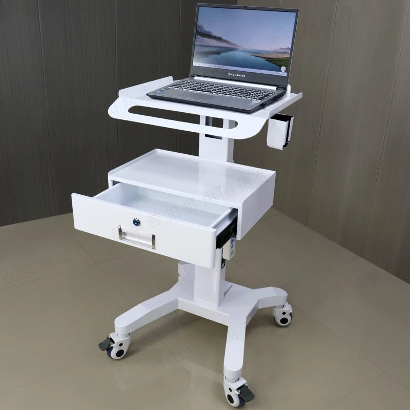 Mobile Mouth Scanning Trolley Multifunctional Instrument Instrument Trolley Dental Clinic Oral Cosmetic Equipment Laptop
