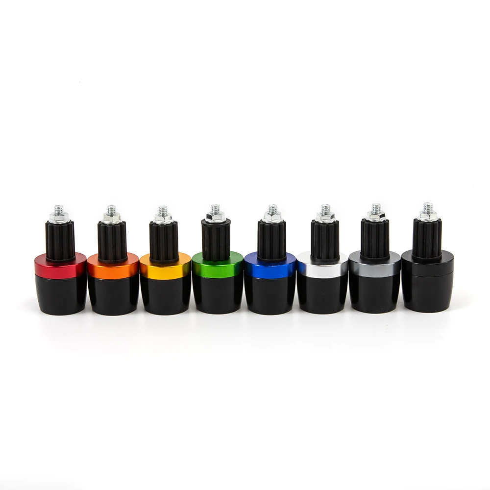 Motorcycle Handlebar Grips Ends Handle Bar Cap End Plug For Suzuki GSXR 250 400 600 750 1000 GSX-R 125 150 250 400 600 750 1000