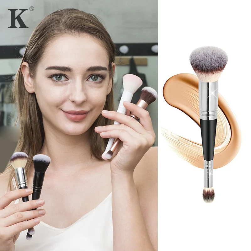 2 In 1 Double Head Foundation Blush Make Up Brush Soft Concealer Brush Shadow Blush Brush Beginner Basic Beauty Cosmetic Tools