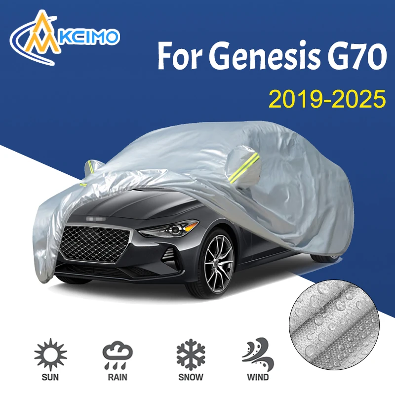 

190T Car Cover Outdoor Sunshade Snow Sun UV Protection Four Seasons Car exterior accessories For Genesis G70 2019-2025