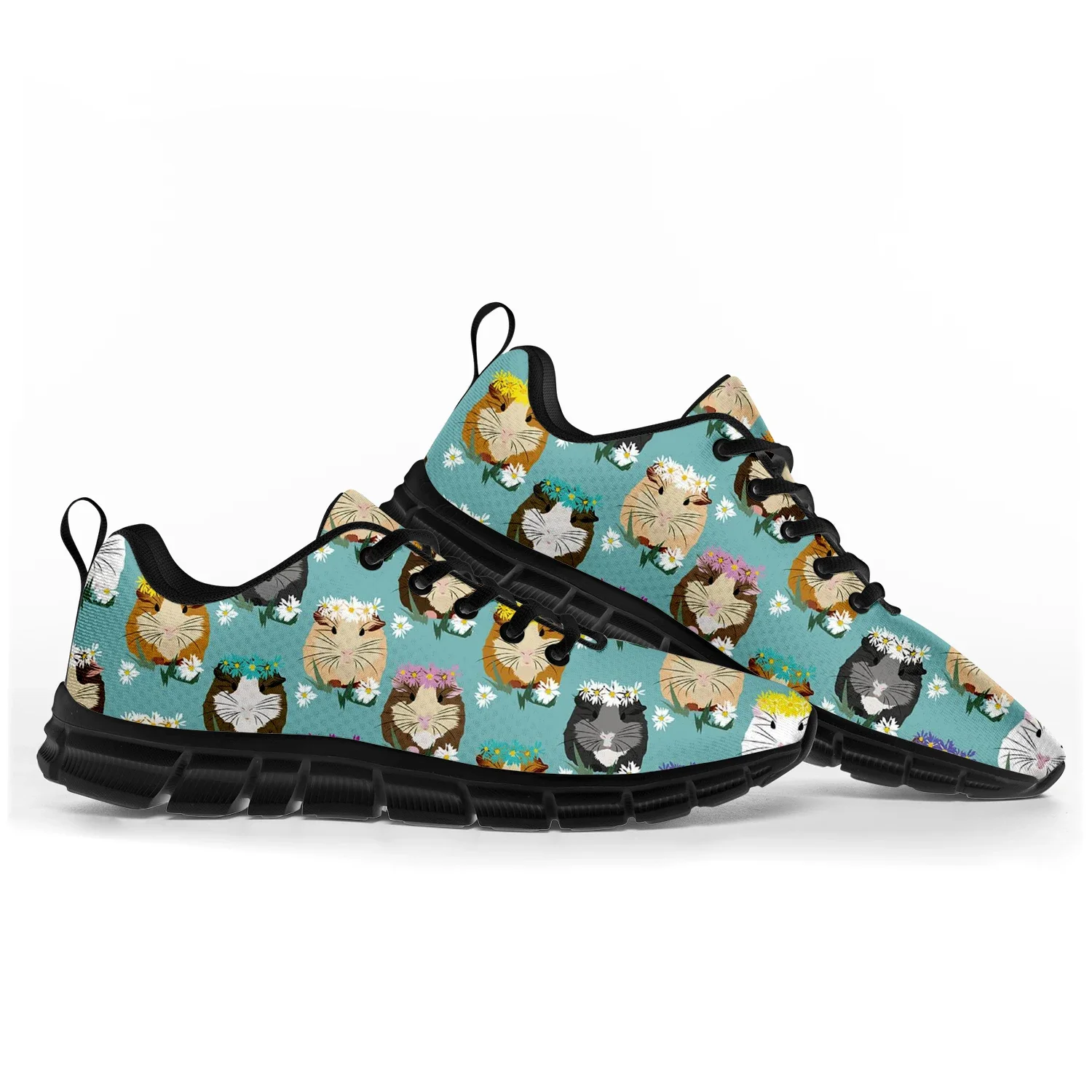 

Cute Cartoon Guinea Pig Sports Shoes Mens Womens Teenager Kids Children Custom Sneakers Tailor-Made Shoe High Quality Couple
