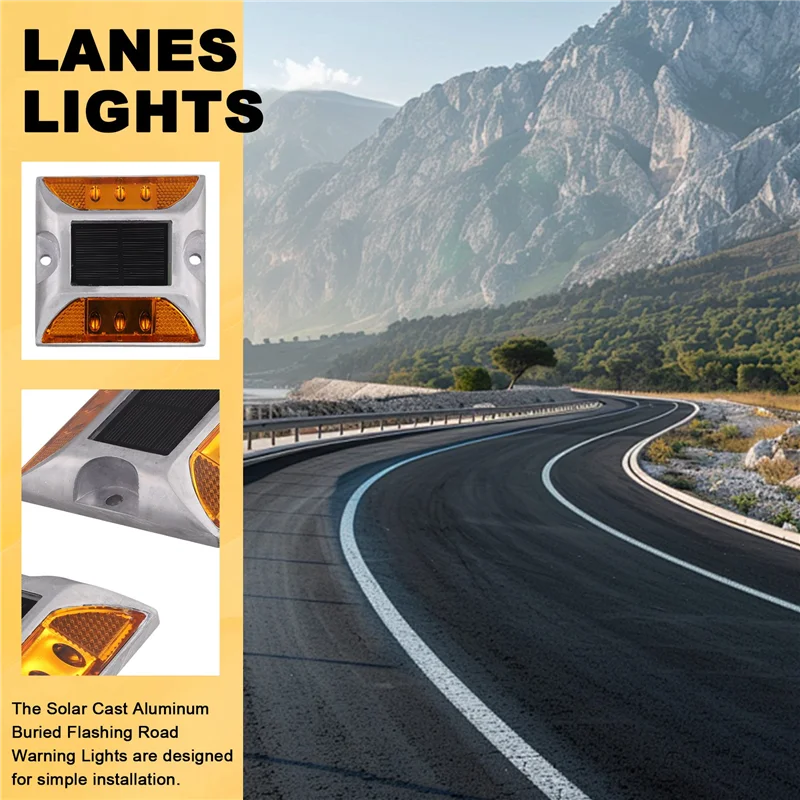 

NALFI-Солнечные литые алюминиевые мигающие дорожные сигнальные огни, огни препятствий, полосы света