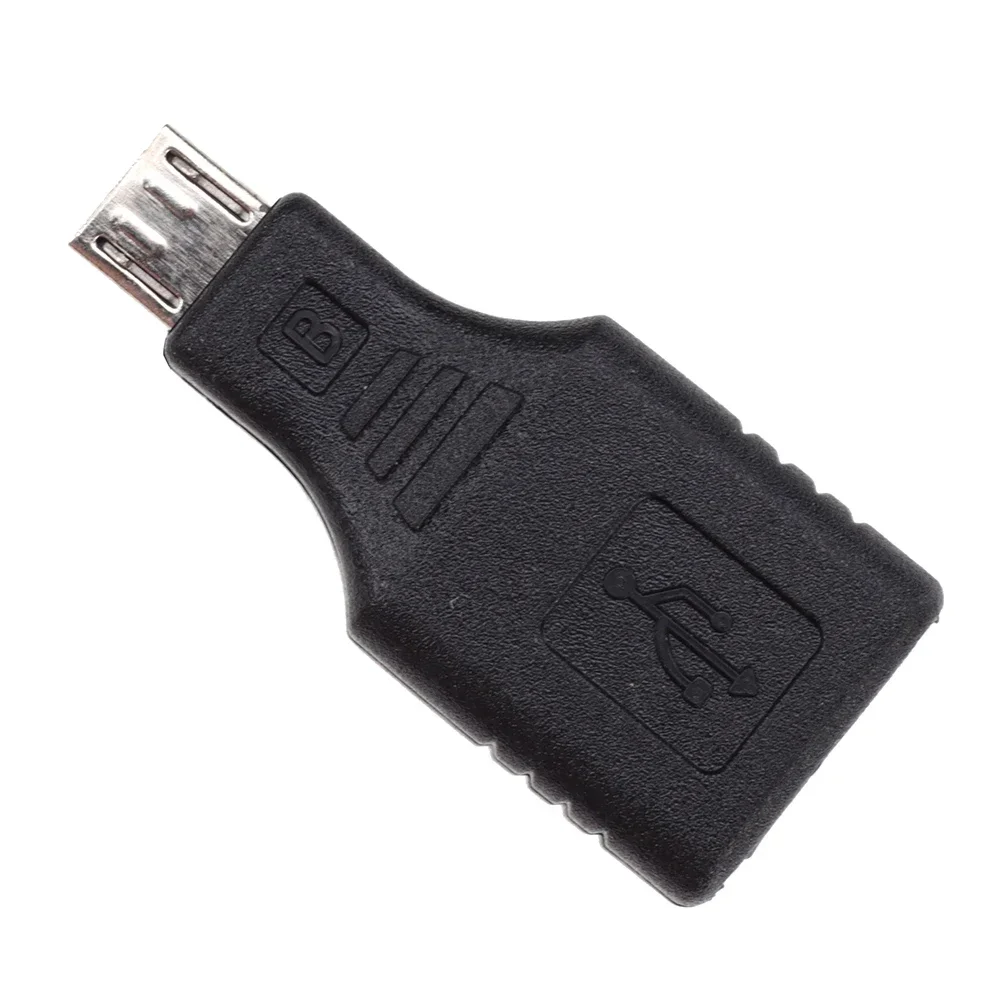 100pcs USB 2.0 Micro 5 Pin Male to Type A Female OTG Adapter Connector