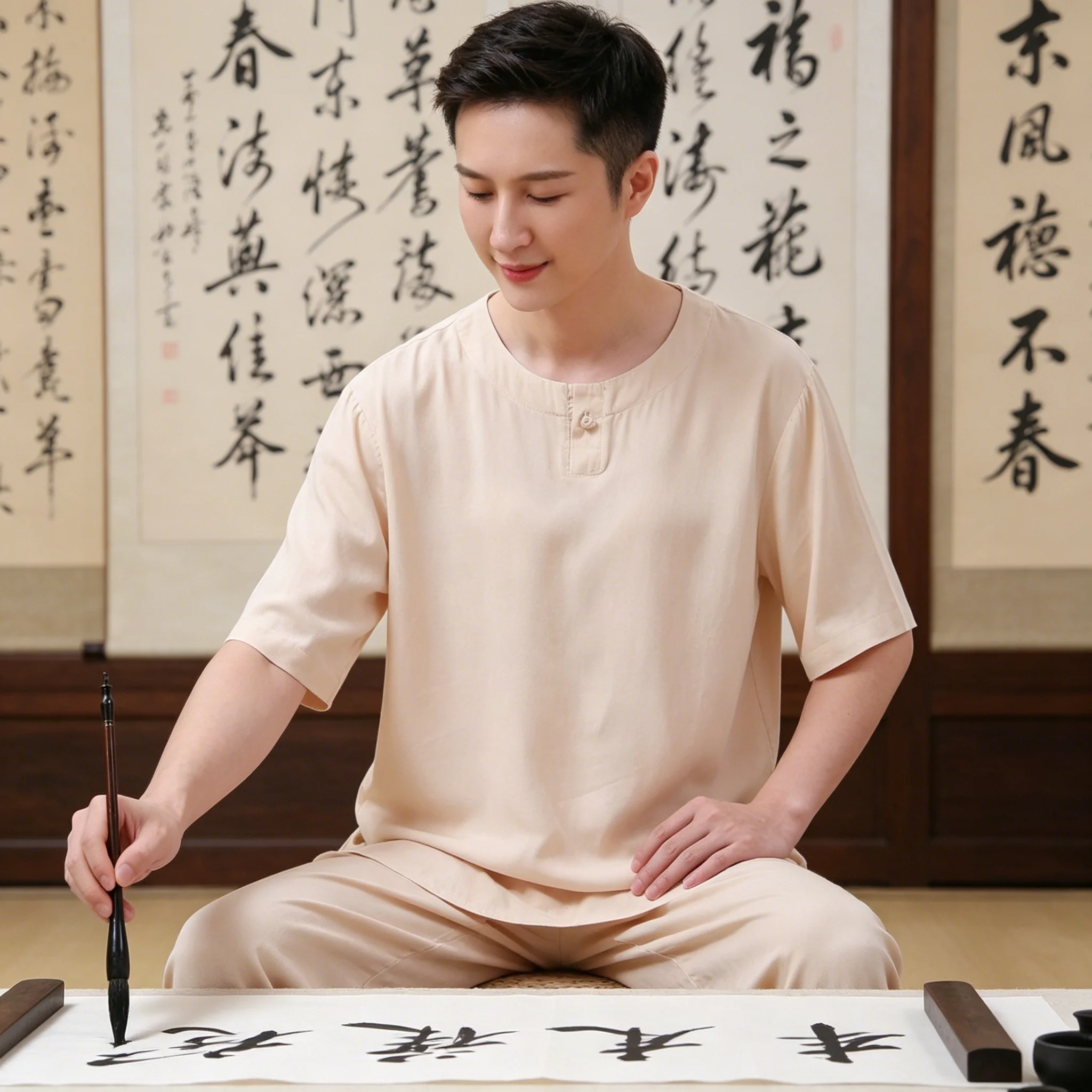 casual-loose-cotton-silk-buddhist-robes-for-men-and-women-home-wear-meditation-tea-ceremony-traditional-chinese-ethnic-clothing