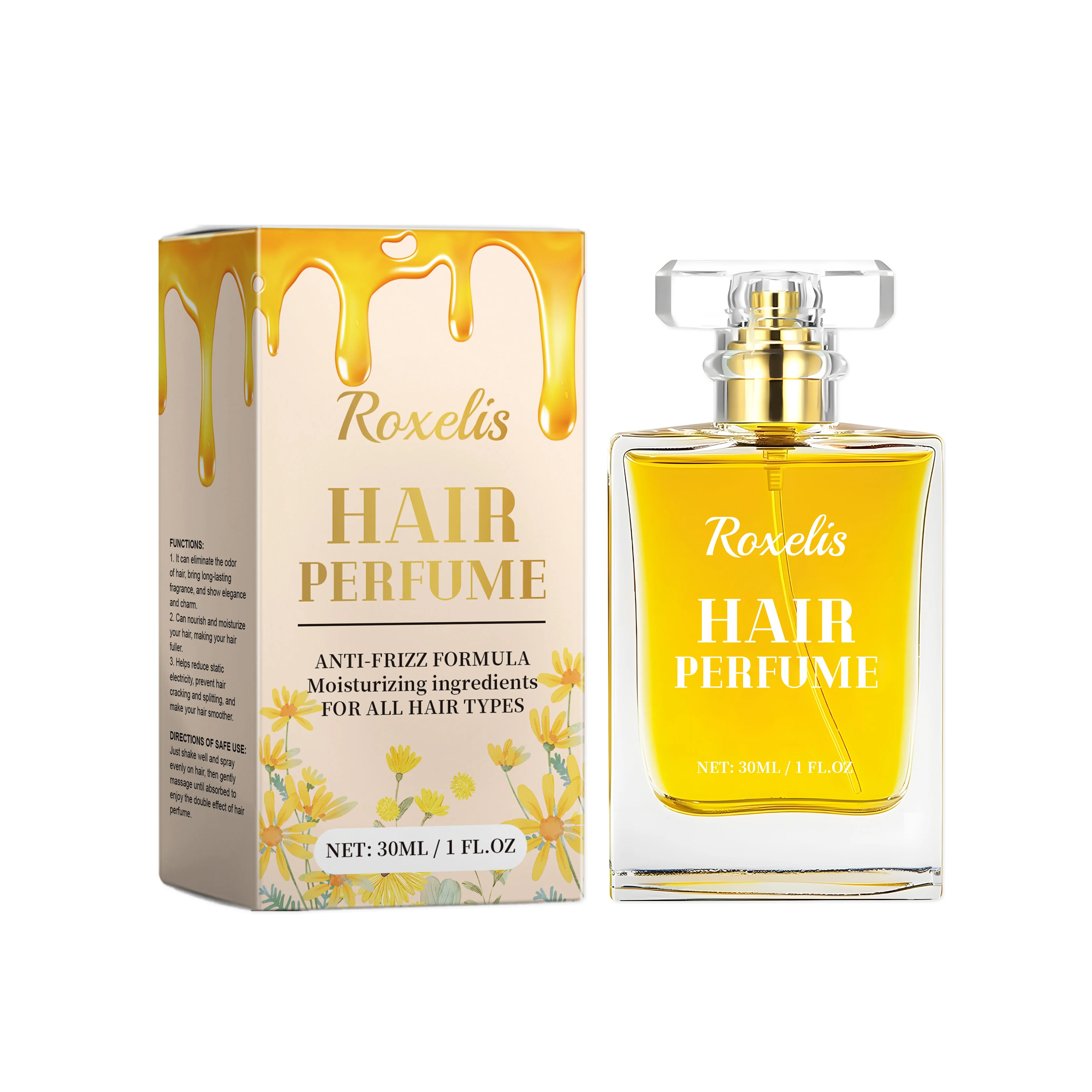 Chamomile Honey Perfume for Repair Dry Damaged Split End Hiar Long Lasting Fragrance Add Charms Keep Fresh Floral Body Perfumec