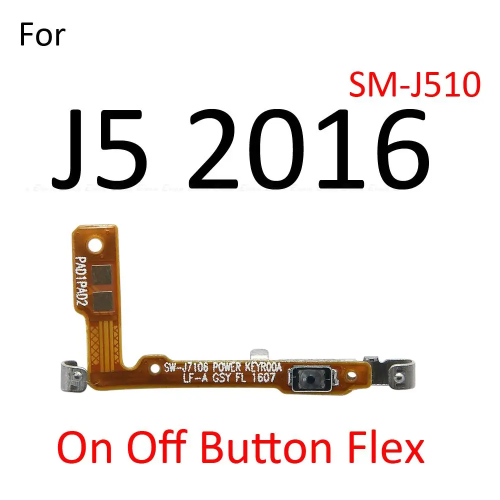 Power ON OFF Mute Switch Control Key Volume Button Flex Cable For Samsung Galaxy J3 J5 J7 Pro 2016 2017 Replacement Parts