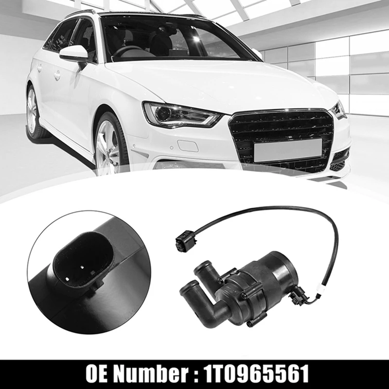 12V Auxiliary Water Pump Coolant Pump Auxiliary Heater for Audi A3 Saloon Sportback Replaces 1T0965561 3C0965561