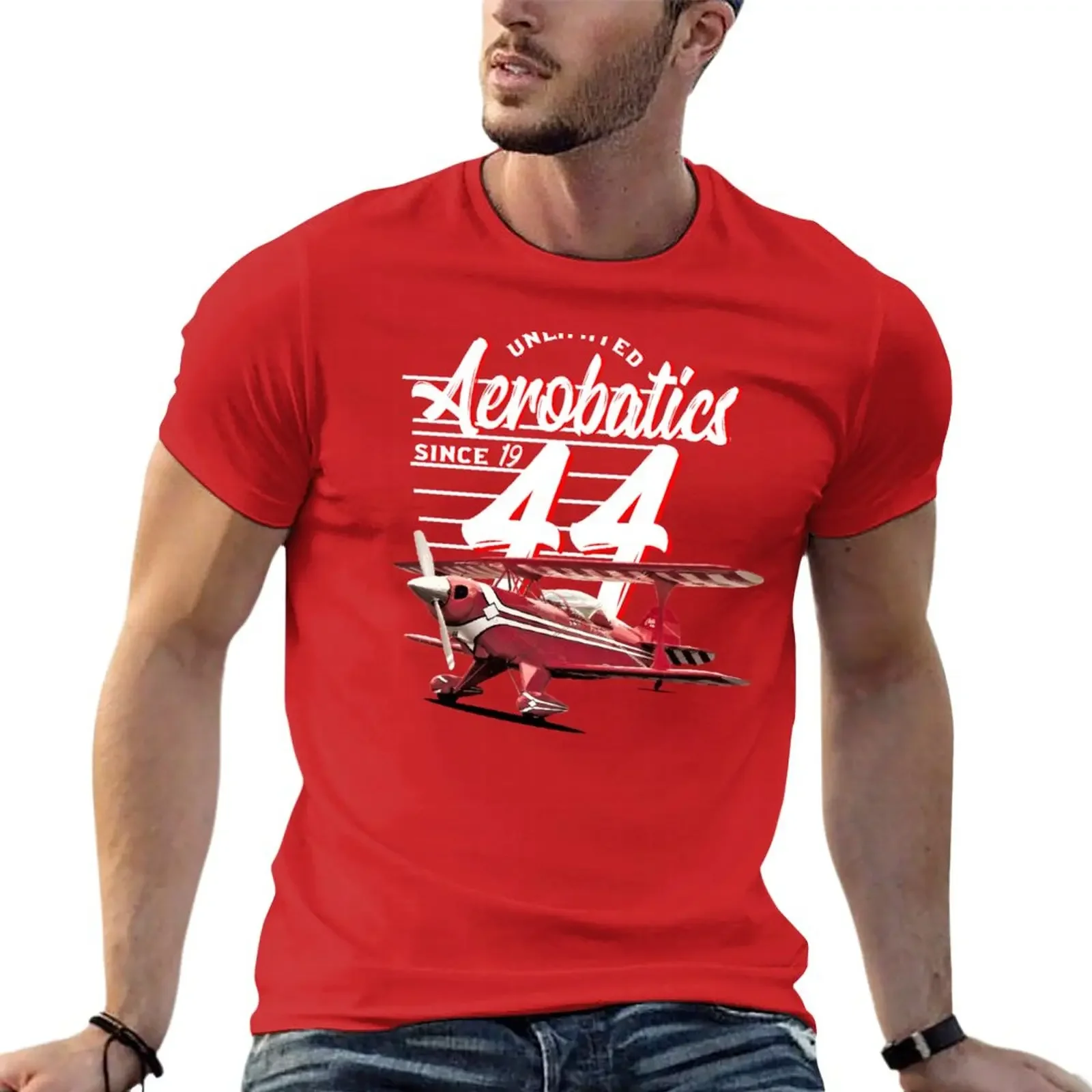 Heavyweight T Shirts Slim Fit T Shirts for Men New Unlimited Aerobatics T-Shirt Anime Kawaii Clothes Oversized Summer Tops tees