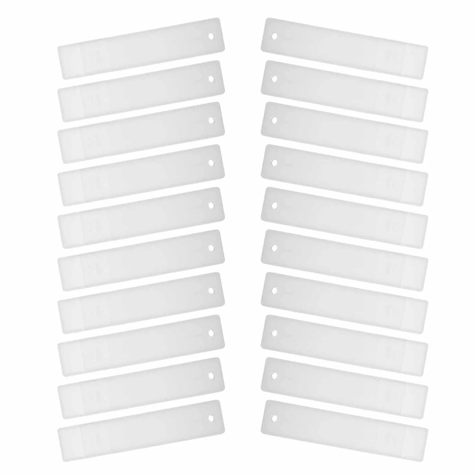 

20Pcs Clear Plastic Blade Storage Box Compact Transparent Blade Organizer Box for Razor Utility Knife Blades Sewing Needles Tiny