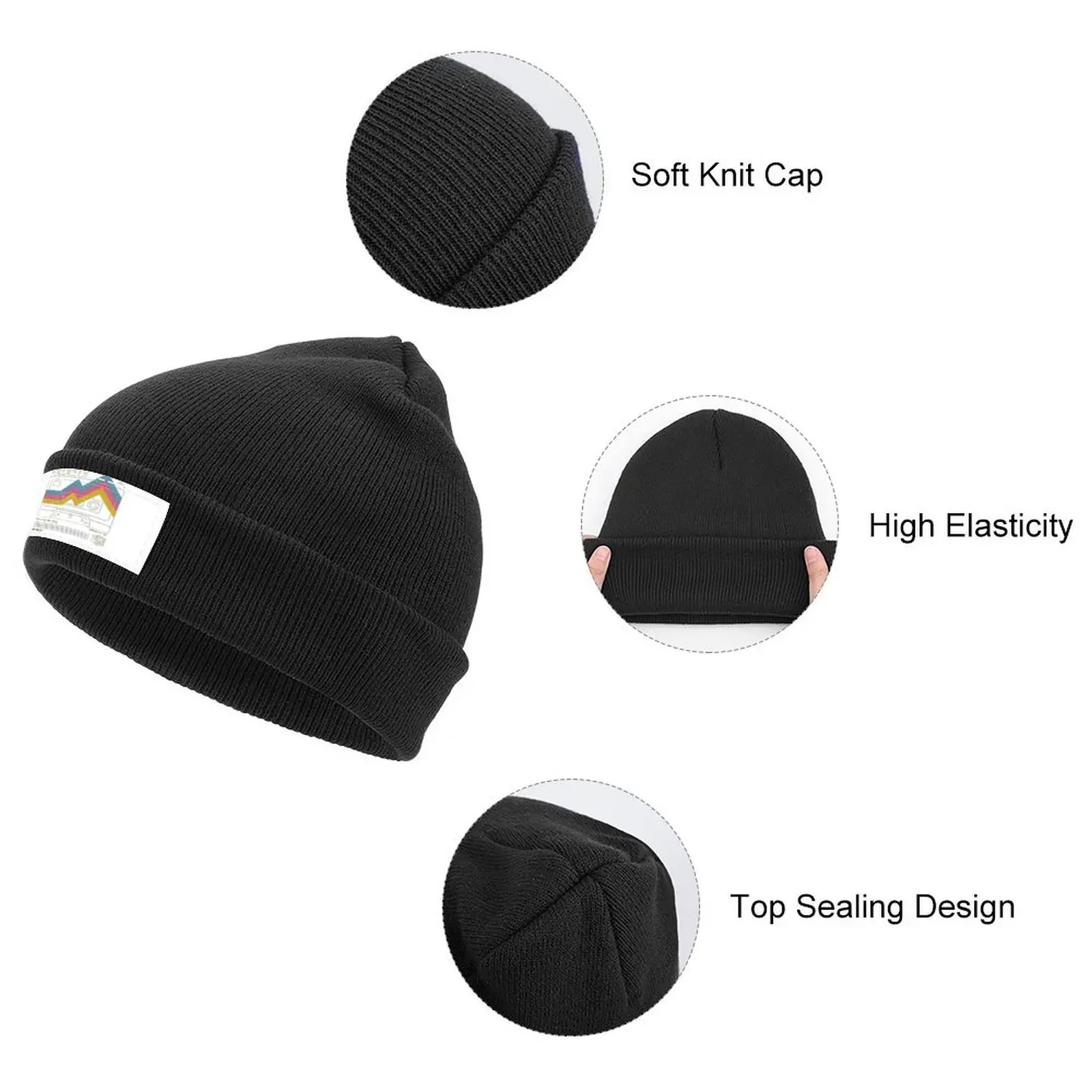 Celeste Game Sides Gorro de punto con visera negra, sombrero de lujo para hombre, sombreros para hombre y mujer