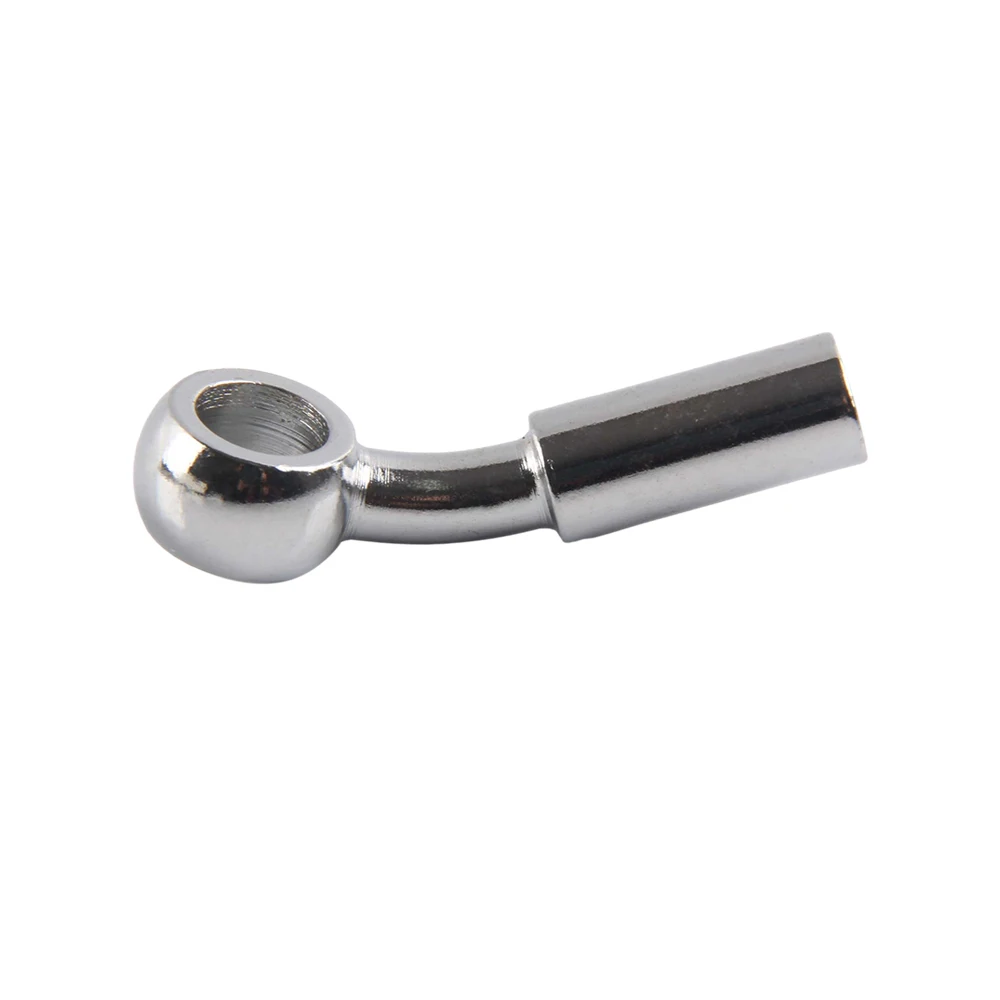 Motorcycle motor bike hydraulic brake oil hose line banjo fitting crimping style straight 28 90 degree bend Steel 10mm I.D hole