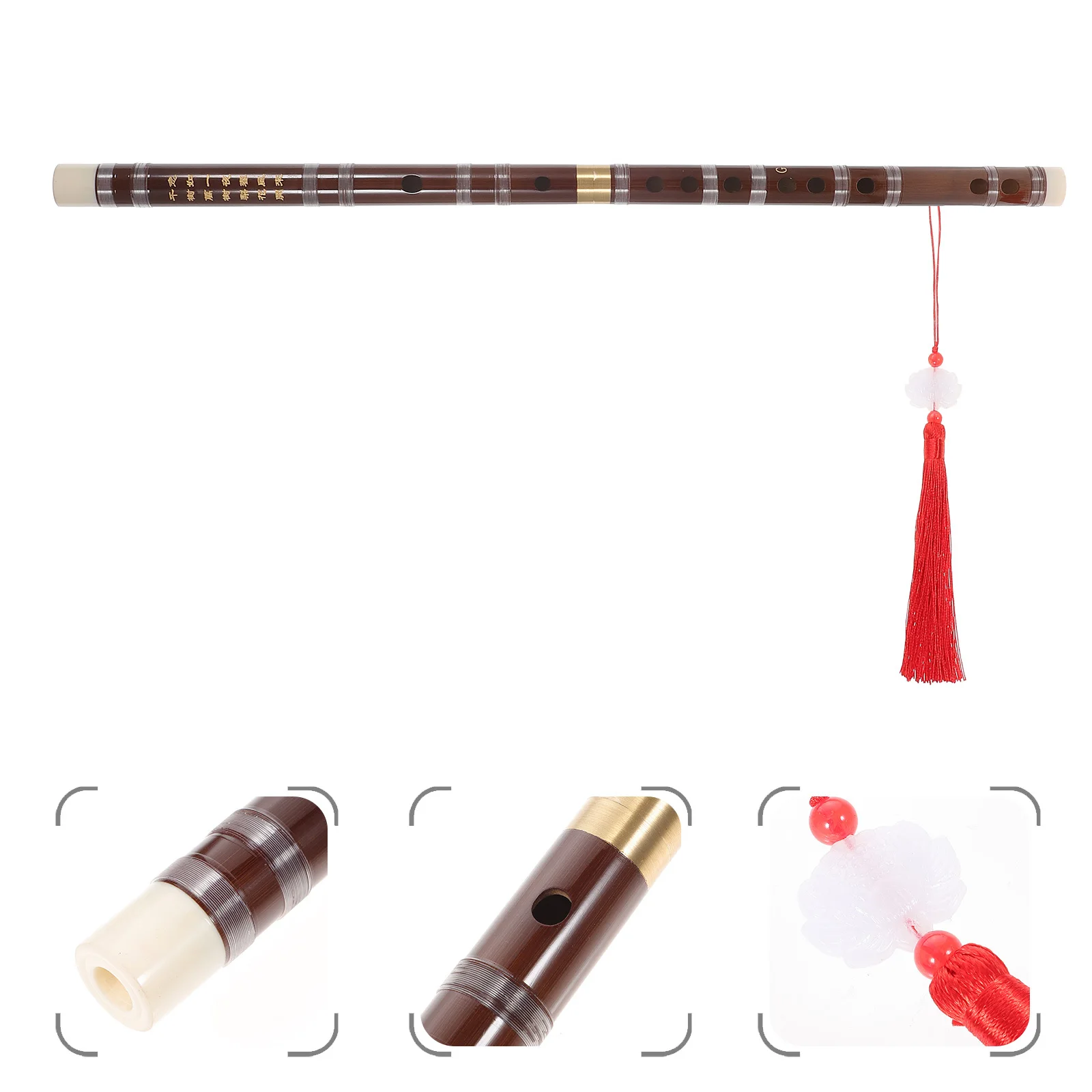 الخيزران النحاس Fife الناي اليدوية آلة موسيقية صينية تقليدية ديكور المنزل حفلة هدية للمبتدئين ودية #5
