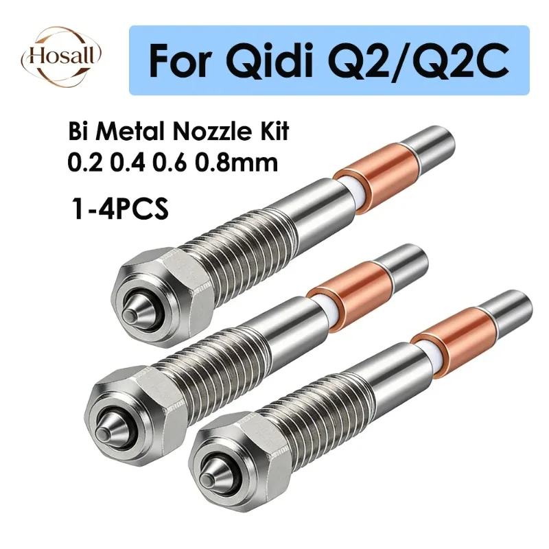 

Сопло QIDI Plus4 из специальной закаленной стали с керамической интегрированной биметаллической конструкцией, высокотемпературная печатающая головка, профессиональное обновление