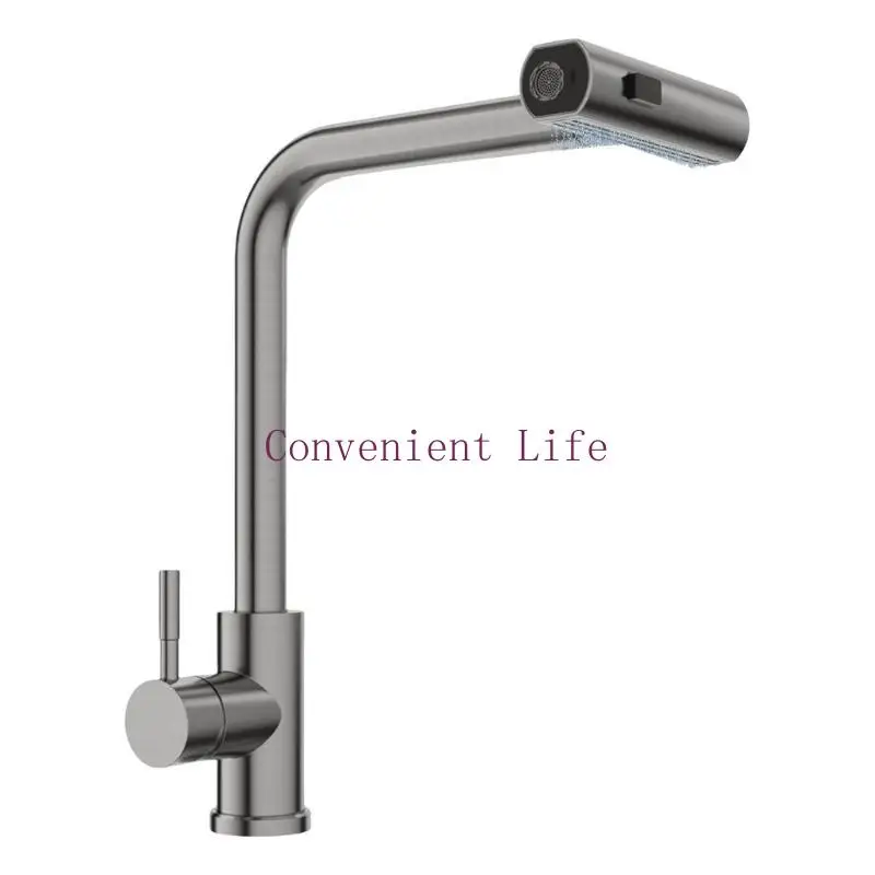 

L1EE Professional вытянуть кухонный кран современный вытягивание кухонной раковины смеситель 360 вращение стальная раковина