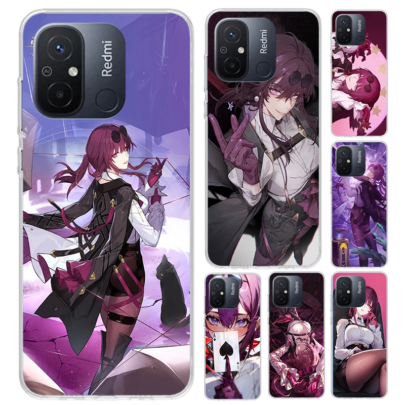 Honkai Star Rail Kafka Phone Case for Xiaomi Redmi 12C 12 10C 10A 10X 10 9C 9A 9 9T 8A 8 7A 7 6A 6 Pro S2 K20 K40 Soft Print She