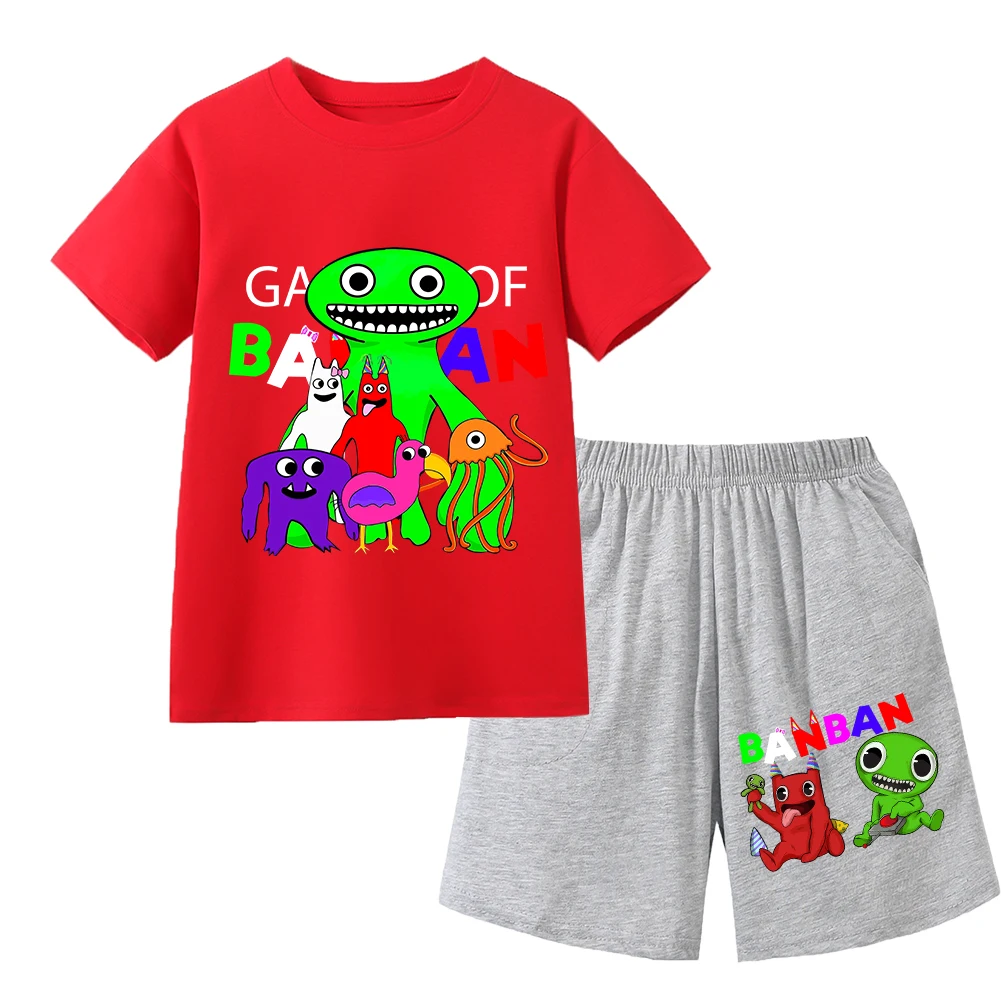 Kids Garden of Banban Clothes Children Short Sleeve T-shirt Shorts 2pcs SportSuit Toddler Girls Outfits Boy Leisure Pajamas Set