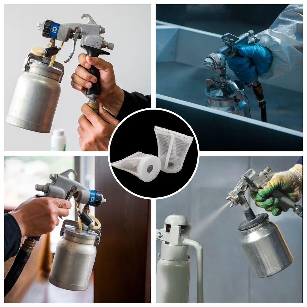 Filtri per pistola a spruzzo da 10/20 pezzi, filtro per vernice monouso a gravità, filtri per pistola a spruzzo a gravità, per la maggior parte delle pistole a spruzzo
