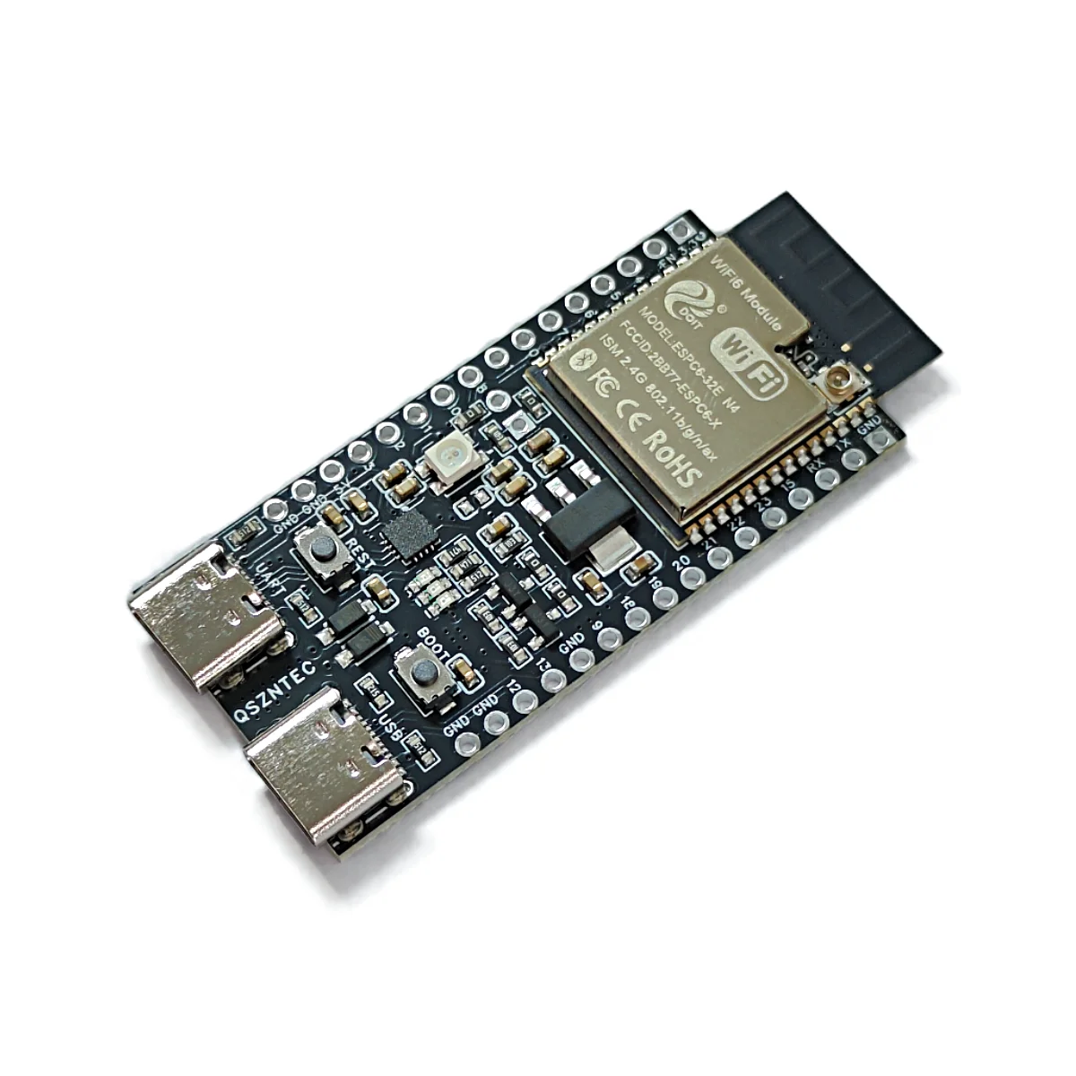 Placa de desenvolvimento Esp32-c6-n8, esp32, c6, n8, demo, wi-fi6, bluetooth 5, zigbee, núcleo do segmento