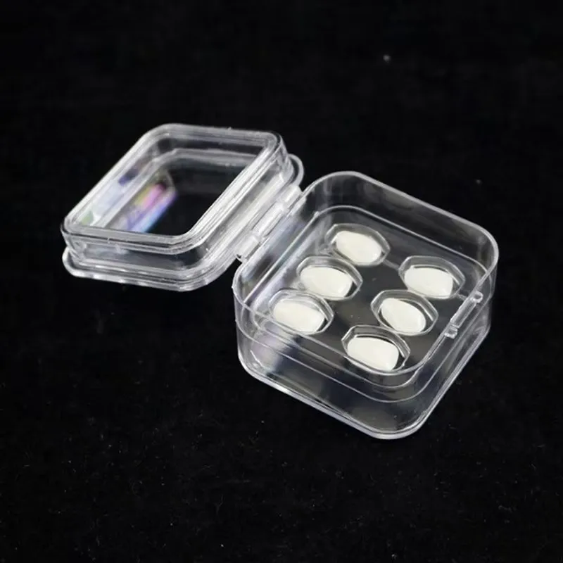 10pcs Single Tooth Dental Box with Film Clear Plastic Tooth Storage Case Large Small for Dental Lab