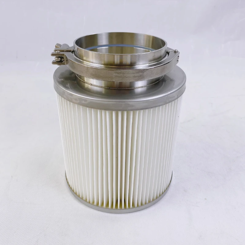 

304 stainless steel clamp quick-loading dust filter cartridge, welded joint