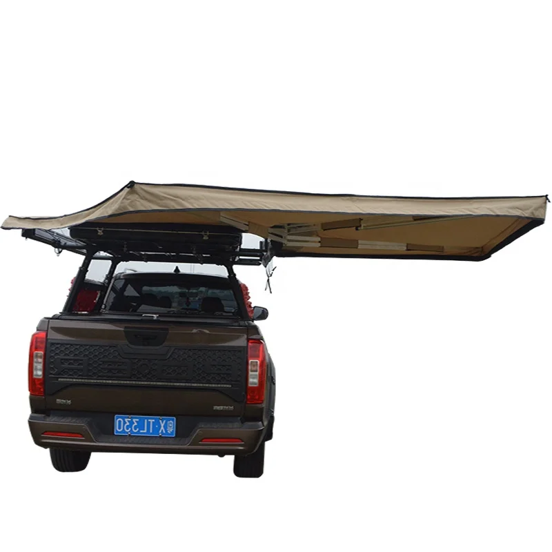 retractable car side awning roof top tent 270 degree awning