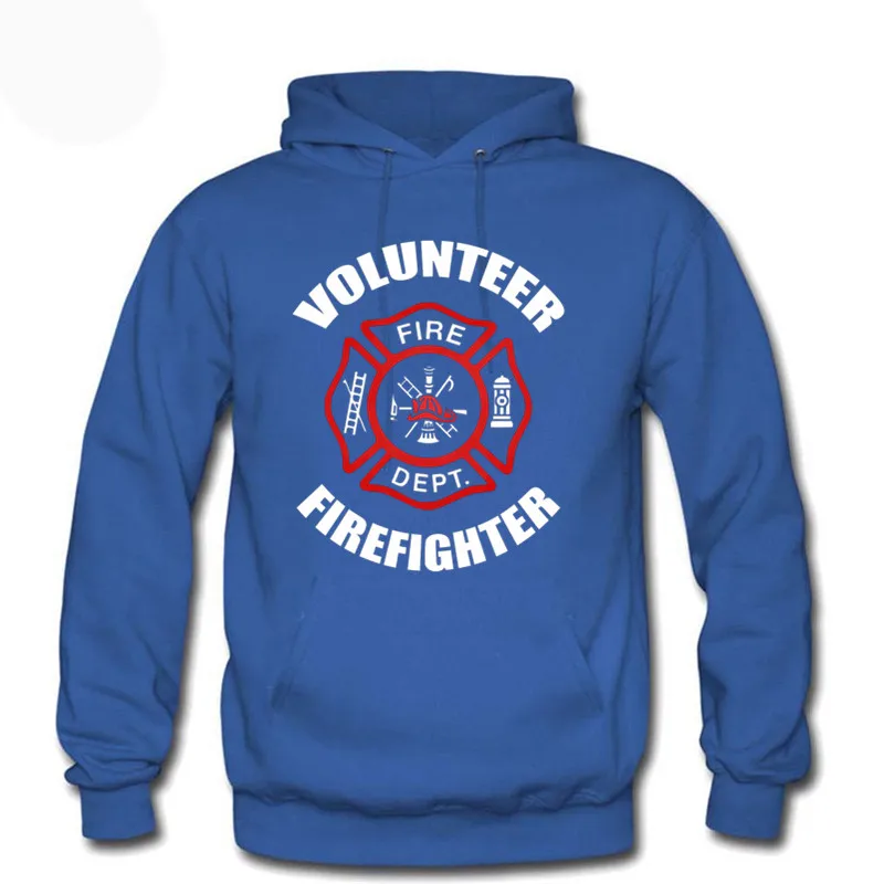 Men's Funny Firefighter Volunteer T Shirt Men's Fire Rescue Fireman Tracksuits Sweatshirts Men Black t shirt Oversized Hoodie