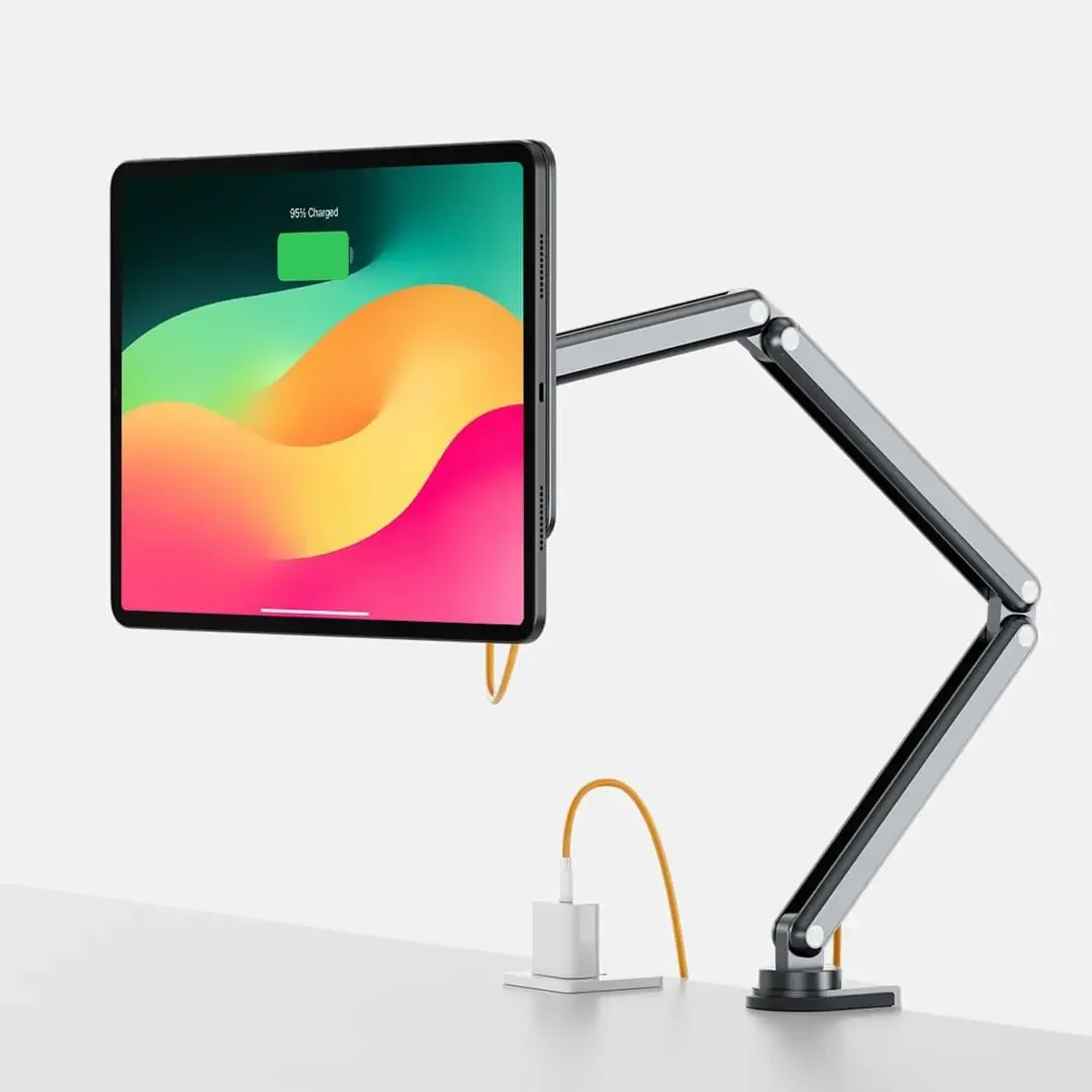 For  Support De Chargeur Magnétique Sans Fil Pour IPad Pro 11/13 Pouces M4 (2024), Support De Bras En Alliage D'aluminium