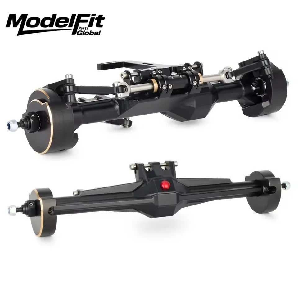 

H10 Front Rear Axle Set Black Coated Brass Steering Knuckle Rear Axles Tube Cap Weights For 1/10 RC Crawler Vanquish H10 Optic