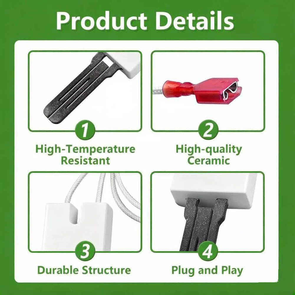 Hot For surface Ignition Element for For coleman DGAA Series and Stoves Supporting 10A Overload Current Rating