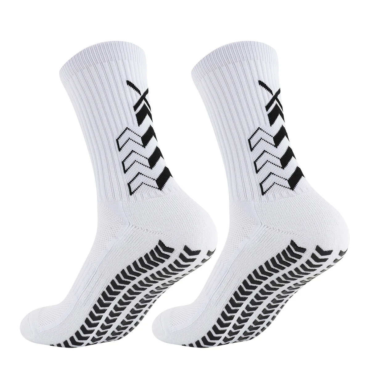 5 pairs of soccer socks, men's and women's mid tube yoga socks, towel bottom, adult sports adhesive, anti slip socks