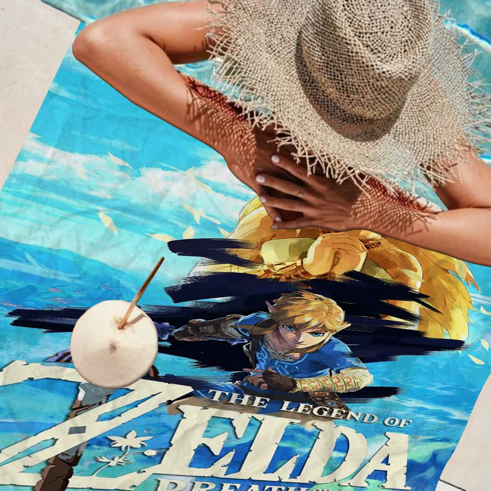 Game L-Legends Of The Z-Zelda Big Microfiber Beach Towels Quick Dry Towel Sand Beach Towels Pool Towel For Travel Swim Pool Yoga