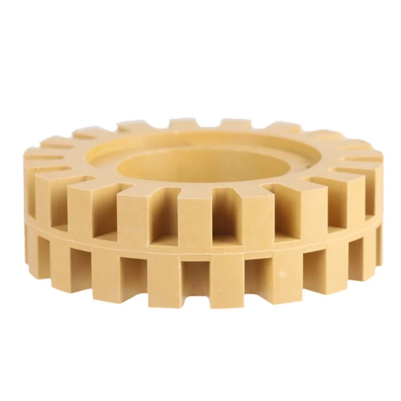 100mm 4in Grinding And Polishing Zigzag Teeth Shape Rubber Wheel Eraser(No Shank)