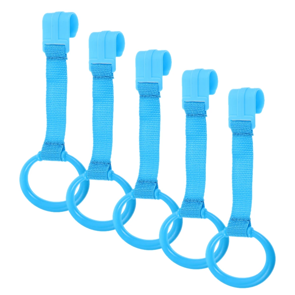 

5 Pcs Crib Pull Ring Baby Stand up Rings Standing Assistance Hand Bed The Fence Plastic Toy Safety Walking Assistant Beds