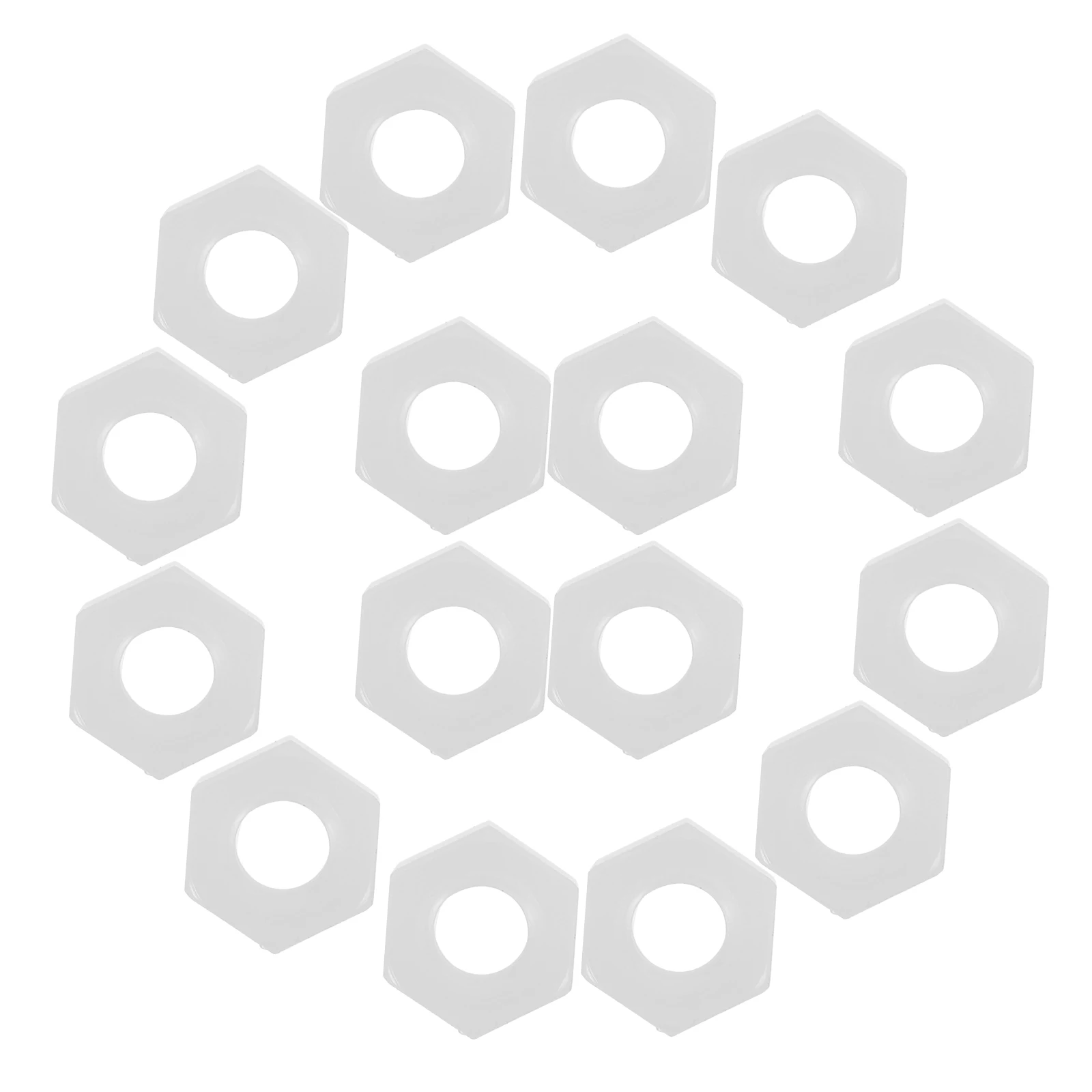 

30pcs Plastic Nuts White M6 Insulated H Twist Nylon Hexagon Nylon Fasteners Nuts Fasteners Hardware Replacement Parts