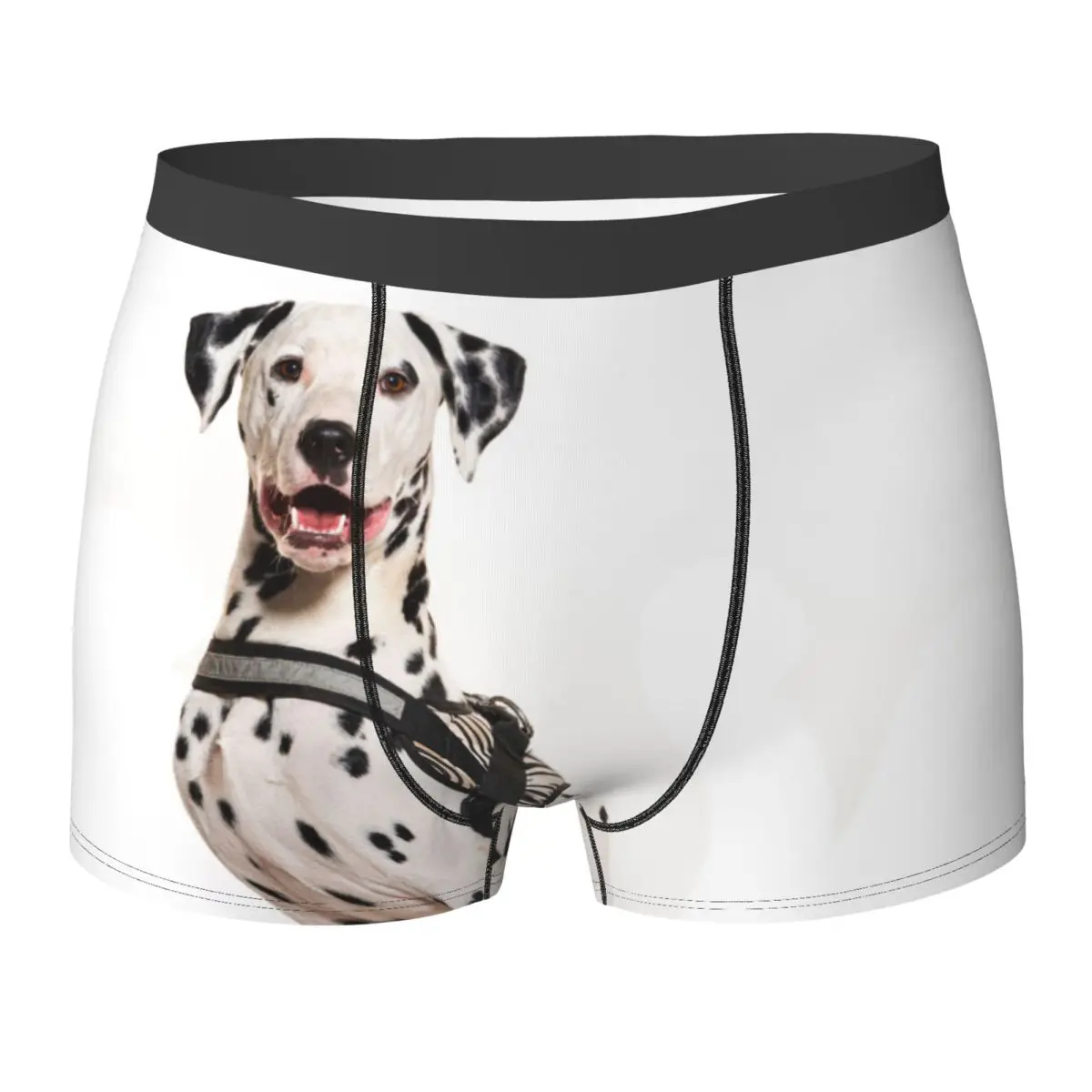 

Нижнее белье для собак далматина, эластичные трусики для домашних животных, шорты с принтом, трусы с 3D чехлом, мужские боксеры большого размера