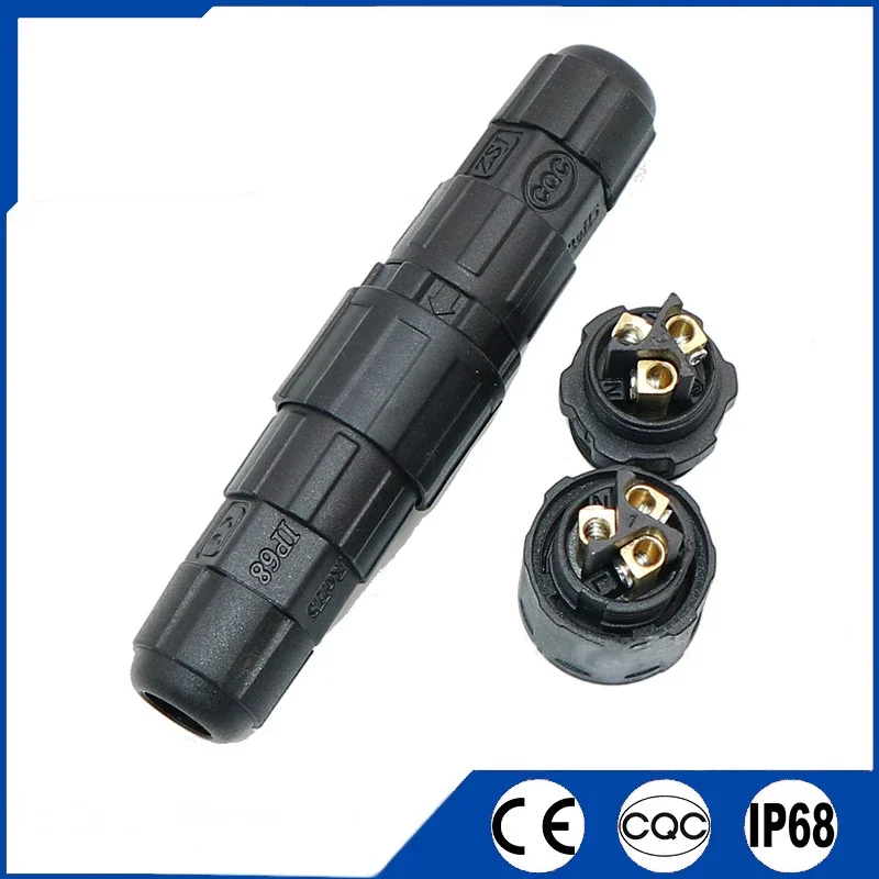 Waterproof M16 Cable Connector IP68 2 3 4 5 6 7 8 9 10 Pin Electrical Wire Plug Screw/Soldering Male Female Power Connectors