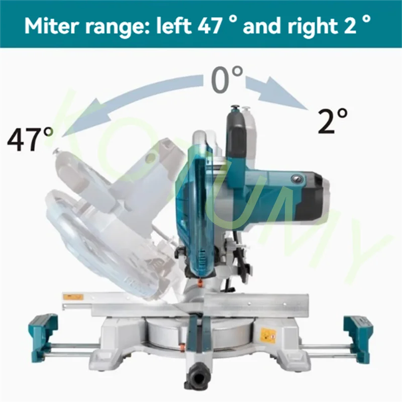 LS1110F Serra oblíqua composta deslizante Serra composta multifuncional de 10 polegadas Serra esquadria perfeita para carpintaria com lâmina de serra
