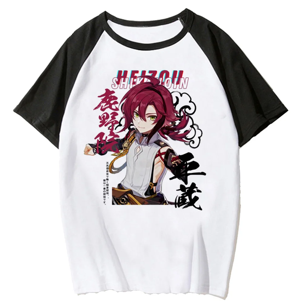 

Genshin Impact top women streetwear comic harajuku tshirt female y2k manga Japanese clothes