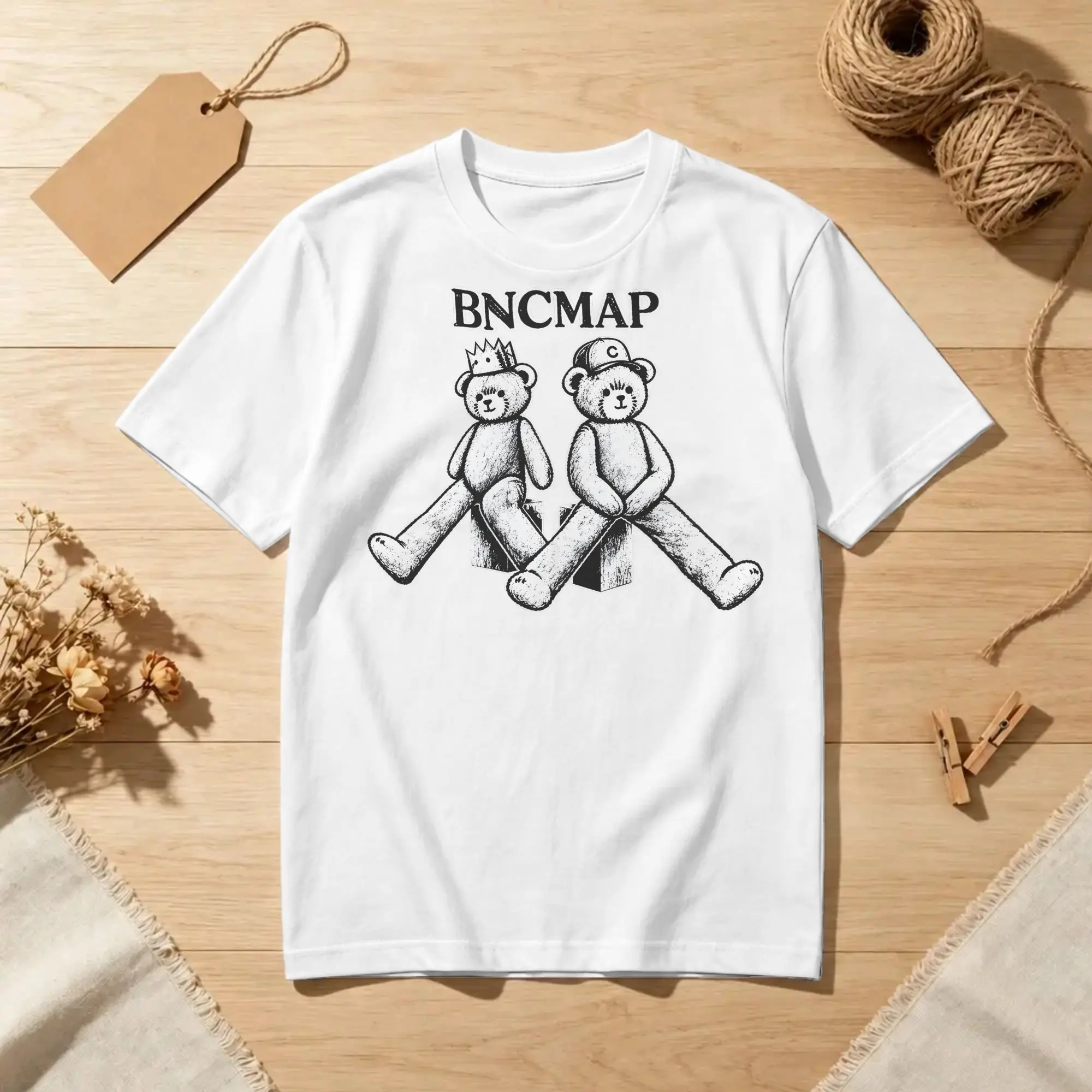 Men Women T-Shirts BNCMAP Bear Brooke & Connor Internet Culture Casual Cotton Tees Short Sleeve  T Shirt Crewneck Tops Party
