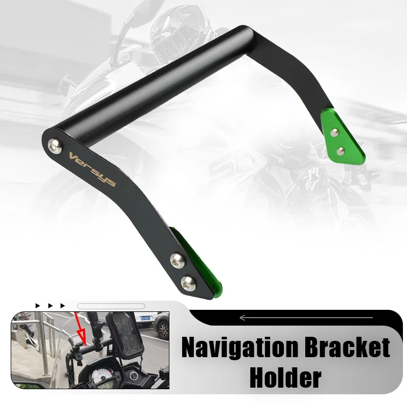 

For KAWASAKI Versys 650 KLE650 Versys650 2015 2016-2019 Motorcycle Accessories Phone Holder Support GPS Navigation Plate Bracket