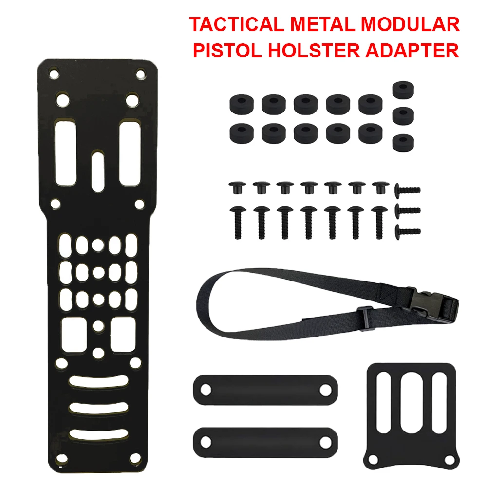 

Tactical Metal Modular Pistol Holster Adapter Compatible QLS Platform Holster Drop Leg Band Hunting Quick Pull Draw Adapter