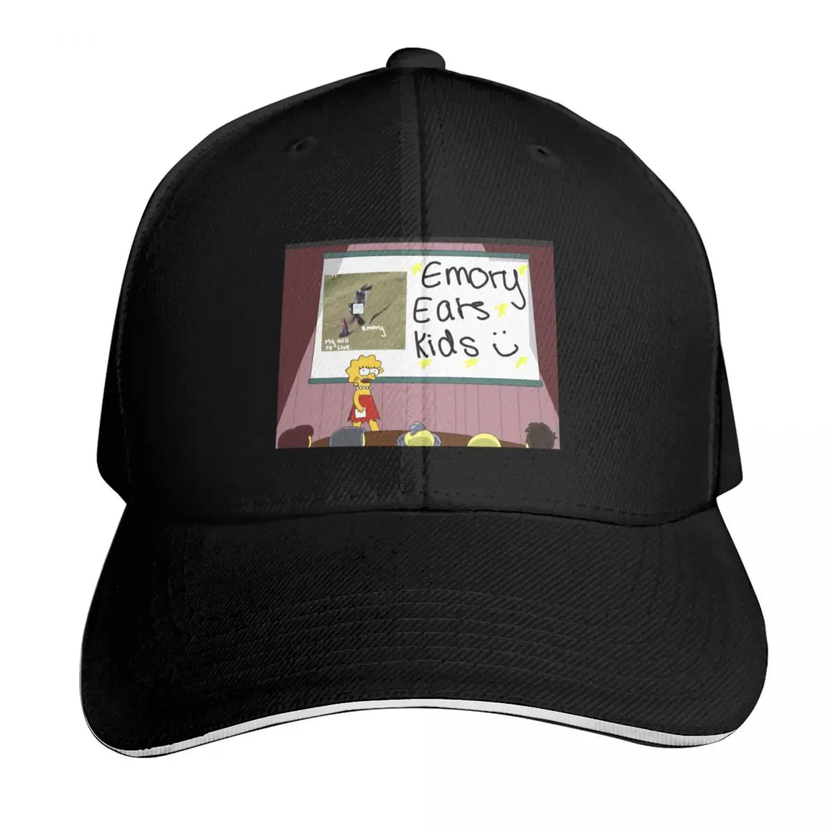 Emory Eats Kids Baseball Cap Low Profile Unstructured Unisex for Men Women Outdoor Golf Running Hiking
