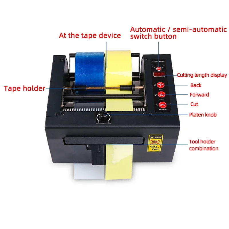 KUAIQU ZCUT-150 Automatic Tape Cutting Machine 8-150mm Width Cutting Adhesive Tape Automatic Tape Cutting Machine Packaging Tool