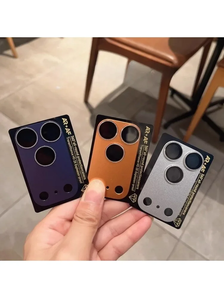 Наклейка для камеры для IPhone 17 Pro Max и 17 Pro Max — Apple, воздушная металлическая матовая защитная пленка для объектива с полным покрытием