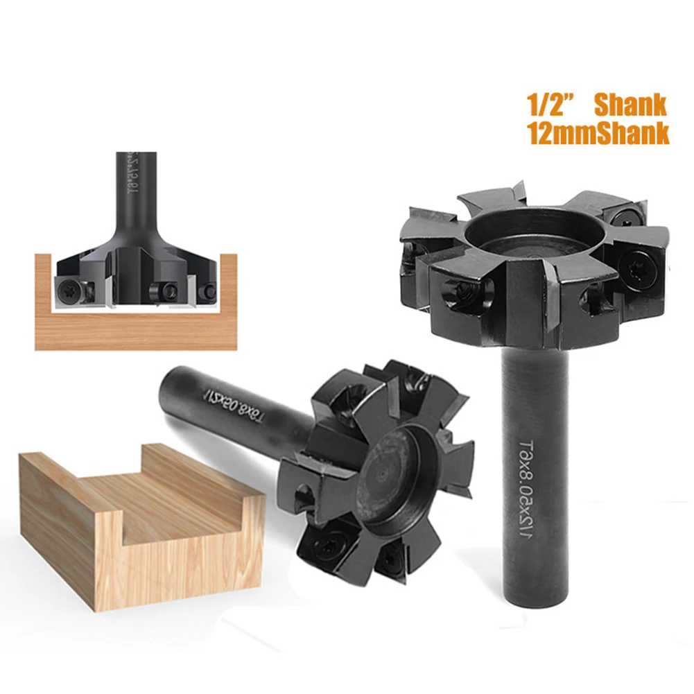 6 Wing Spoilboard Surfacing Router Bit Upgrade Carbide Insert Milling Cutter Drill Bits, Saw Blades & Cutting Tools