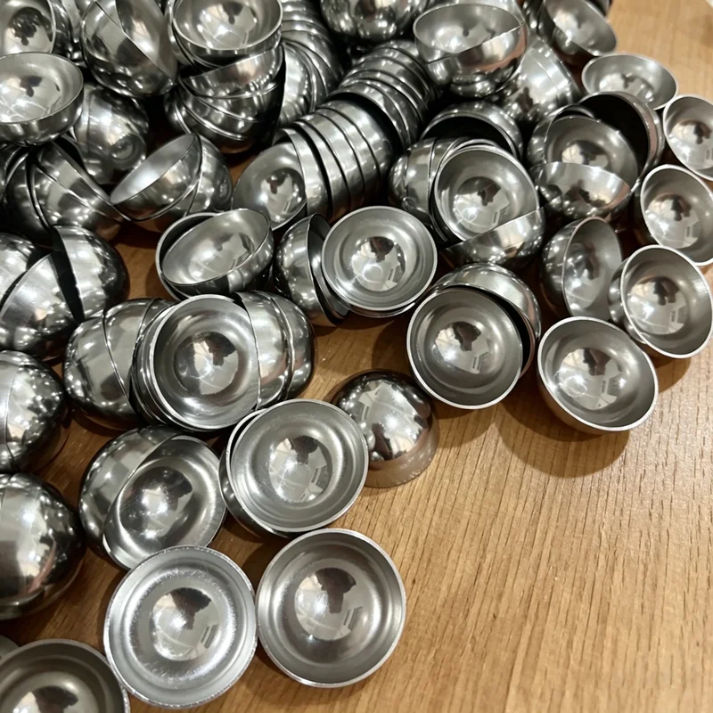 OD 19mm-300mm 1mm 1.5mm 2mm Thick Mirror Polished 304 Stainless Steel Hollow Hemisphere Decor Furniture Elevator Decor Dome Cap