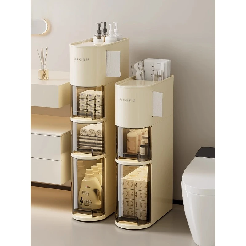 

Toilet Shelf Drawer Bathroom Toilet Locker Toilet Side Cabinet Seam Storage Cabinet